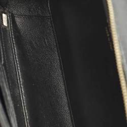 Pre Owned حقيبة فانيتي شانييل رمادية كبيرة كافيار جلد مبطن بنمط الفليغري