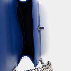 Pre Owned حقيبة شانيل 2014/15 كحلي لامع وسط قديم بوي