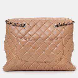 Pre Owned حقيبة شوبنغ شانيل بيج كافيار جلد مبطن مدينة كبيرة 2015-16