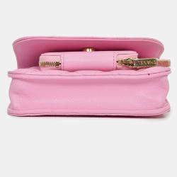 Pre Owned Chanel 2022+ Lilac Caviar Leather Business Affinity Clutch On Chain