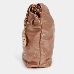 مملوكة مسبقًا Chanel 2021 Rose Metallic Quilted Calfskin Mini Chanel 22 Hobo Bag