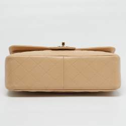 مملو كة مسبقًا حقيبة شانيل جامبو كلاسيك جلد كافيار أسود مبطن بقلاب مزدوج