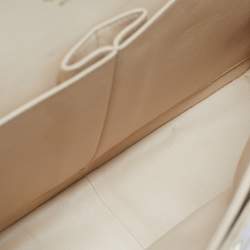 مملوكة مسبقًا حقيبة شانيل جامبو كلاسيك جلد كافيار أسود مبطن بقلاب مزدوج