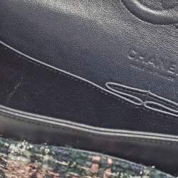 مملوكة مسبقًا Chanel Classic Double Flap Medium Multicolor Tweed Shoulder Bag