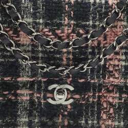 مملوكة مسبقًا Chanel Classic Double Flap Medium Multicolor Tweed Shoulder Bag