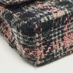 مملوكة مسبقًا Chanel Classic Double Flap Medium Multicolor Tweed Shoulder Bag