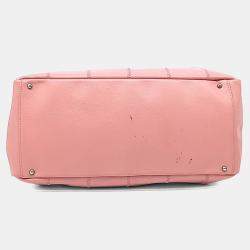 Pre Owned حقيبة شانيل طبيب جلد وردي