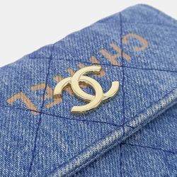 مملوكة مسبقًا Chanel Blue Denim Crossbody Bag