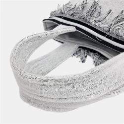 مملوكة مسبقًا Chanel Grey Cotton Beach Bag Towel SET