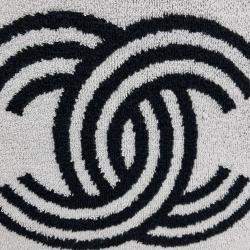 مملوكة مسبقًا Chanel Grey Cotton Beach Bag Towel SET