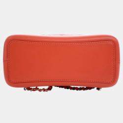 مملوكة مسبقًا Chanel Red Small Aged Calfskin Gabrielle Backpack