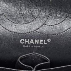 Pre Owned حقيبة شانيل كلاسيك 226 ريإيشو 2.55 جلد قديم رمادي مبطن بقلاب مزدوج