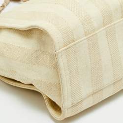 Pre Owned Chanel Deauville Extra Large Tan/Natural Raffia Shopper Tote
