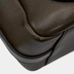 Pre Owned Chanel Cc Logo Chain shoulder Bag Brown Leather