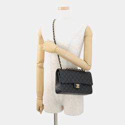 مملوكة مسبقًا Chanel Matelasse W Flap Chain shoulder Black Lambskin Size 25