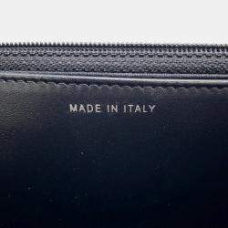 Pre Owned Chanel Matelasse Chain Wallet Black Caviar Leather