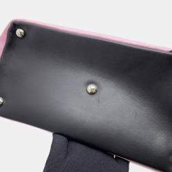 مملوكة مسبقًا Chanel Cambon Line Large Tote Pink/Black Leather Size Large