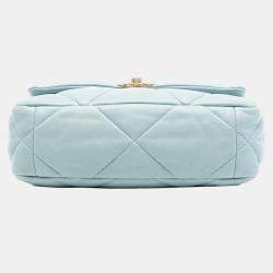 مملوكة مسبقًا Chanel Blue Medium Lambskin 19 Flap