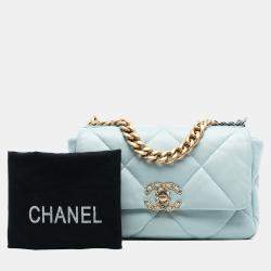 مملوكة مسبقًا Chanel Blue Medium Lambskin 19 Flap