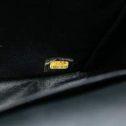 Pre Owned Chanel Black Maxi Classic Patent Double Flap