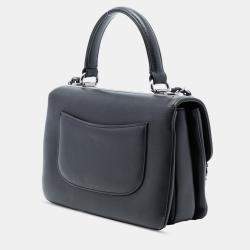 Pre Owned Chanel Black Small Lambskin Trendy CC Top Handle Bag