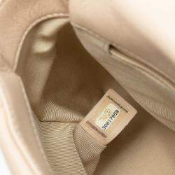 Pre Owned Chanel Brown Medium Lambskin 19 Flap