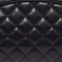 Pre Owned حقيبة كلتش شانيل تايمليس جلد لامع مبطن وردي