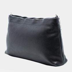 مملوكة مسبقًا Chanel Black CC Caviar Tuck Tote