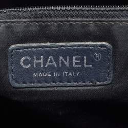 Pre Owned حقيبة توت شانييل غراند شوبير جلد كافيار مبطن أسود