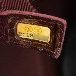 Pre Owned Chanel Black CC Quilted Iridescent Calfskin Happy Stitch Tote