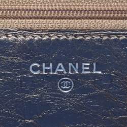 مملوكة مسبقًا حقيبة شانييل ميتاليك جلد مبطن ووك رييشو