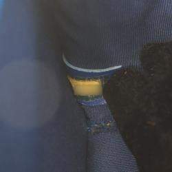 Pre Owned Chanel Blue Small Quilted Caviar Sunset On The Sea Flap