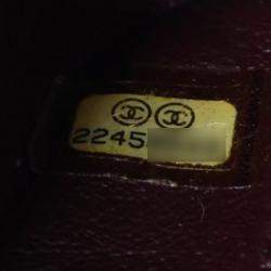 مملوكة مسبقًا حقيبة فلاب شانيل كافيار سي سي فيليغري وسط سوداء