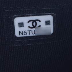 Pre Owned حقيبة شانيِل كروس بودي سلسلة شعار جلد حمل مُبطّن صغيرة سوداء