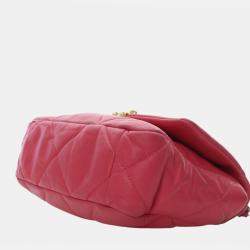 مملوكة مسبقًا Chanel Pink Medium Lambskin 19 Flap