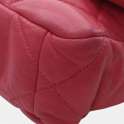 مملوكة مسبقًا Chanel Pink Medium Lambskin 19 Flap