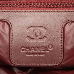 Pre Owned Chanel Black Quilted Nylon Coco Cocoon Bowling Bag