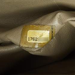 Pre Owned حقيبة شانيل ميني كلاسيك مستطيلة جلد مبطن أخضر