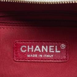 Pre Owned حقيبة هوبو شانيل غابرييل جلد قديم مبطن بيج / أسود متوسط الحجم