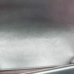 Pre Owned Chanel Boy Small Purple Iridescent Quilted Patent Leather and PVC Flap Bag