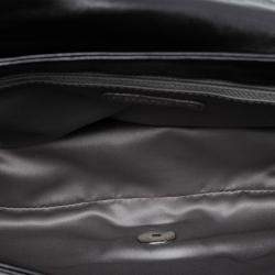 Pre Owned Chanel Black CC Quilted Astrakhan Single Flap