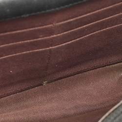 Pre Owned محفظة شانيل سي سي جلد برتقالي مبطن مع سلسلة