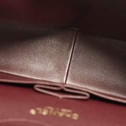 Pre Owned Chanel Classic Double Flap Jumbo Black Quilted Caviar Leather Bag