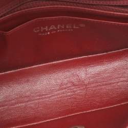 Pre Owned حقيبة شانيل قلاب كلاسيك صغيرة مستطيلة جلد مبطن وردي