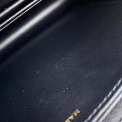 Pre Owned Chanel Matelasse Chain Wallet Black Caviar Leather