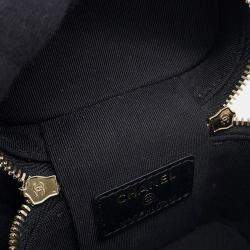 مملوكة مسبقًا Chanel Matelasse 2Way Chain Vanity Case Black Caviar Leather