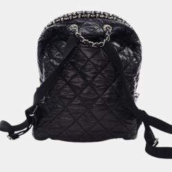 مملوكة مسبقًا Chanel Black Nylon and Tweed Coco Neige Backpack