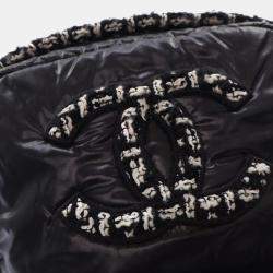 مملوكة مسبقًا Chanel Black Nylon and Tweed Coco Neige Backpack