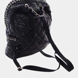 مملوكة مسبقًا Chanel Black Nylon and Tweed Coco Neige Backpack