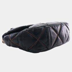 مملوكة مسبقًا Chanel Black Medium Lambskin 19 Flap